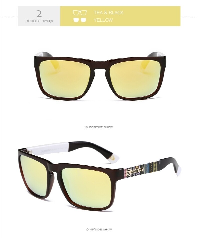 Dubery Yellow &amp; Black Sunglasses