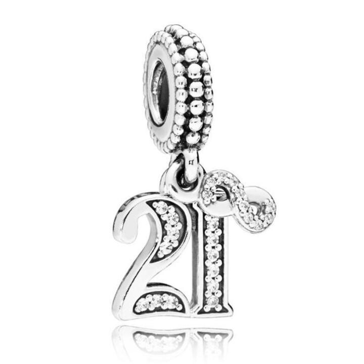 21st Celebration Dangle Charm