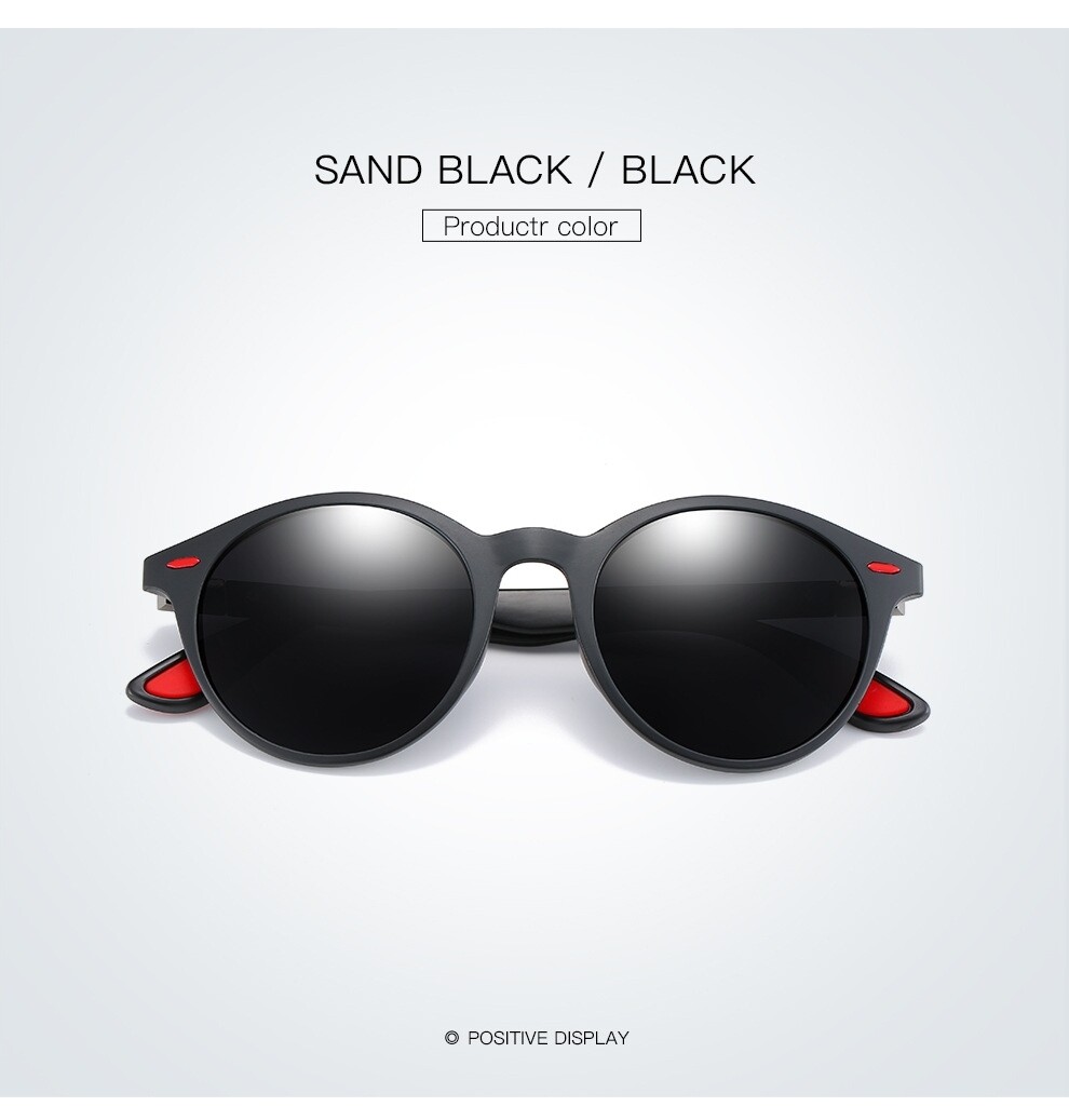 Retro Round Sand Black