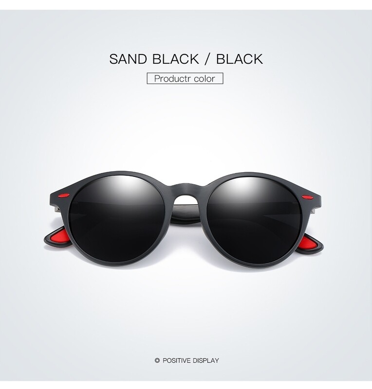 Retro Round Sand Black