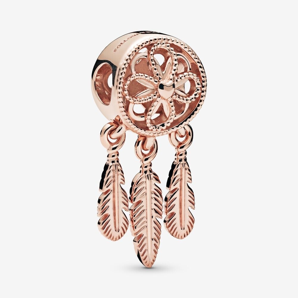 Dream Catcher in Rose Gold Charm