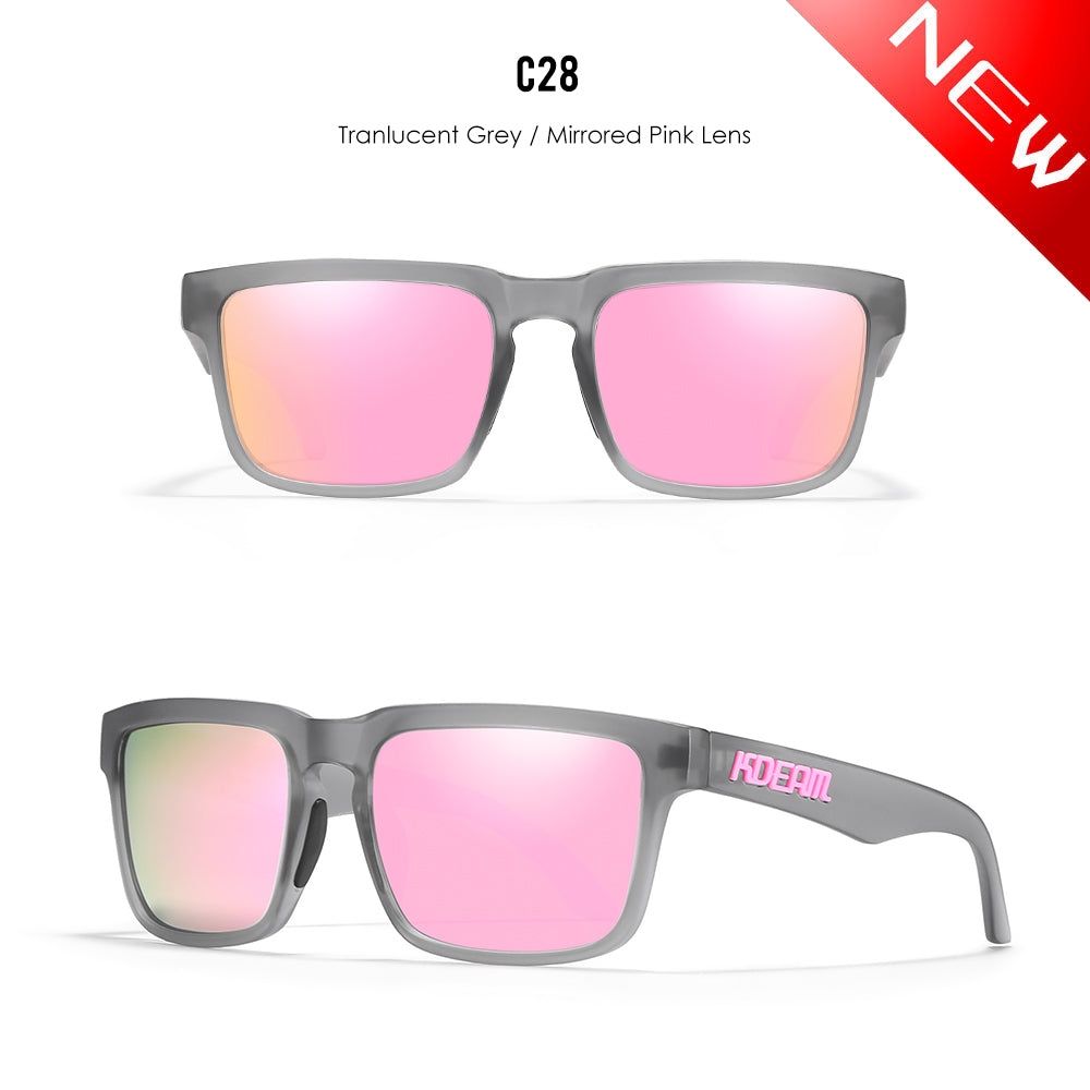 Translucent Grey/Mirrored Pink Lens