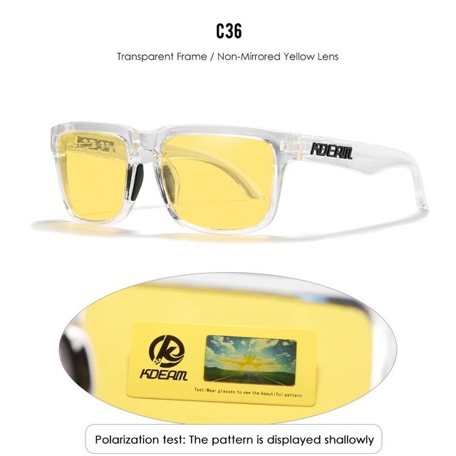 Translucent Frame/Yellow Lens