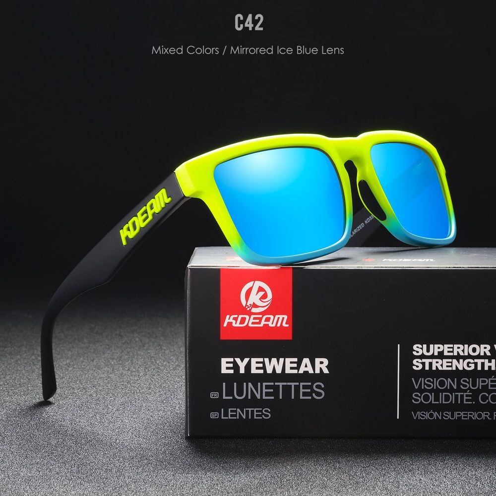 Mixed Colors/Mirrored Ice Blue Lens