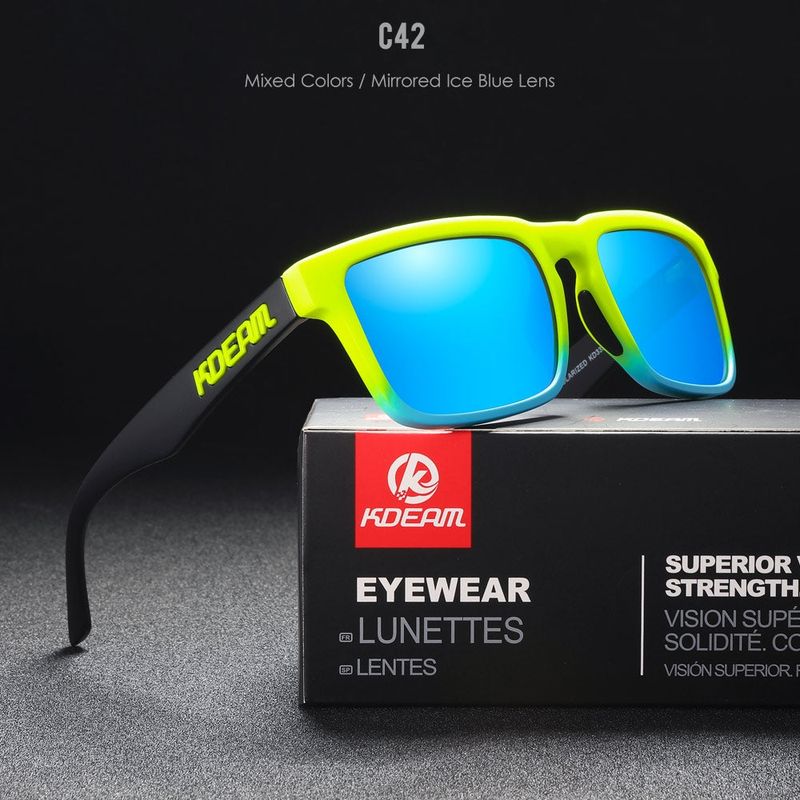 Mixed Colors/Mirrored Ice Blue Lens
