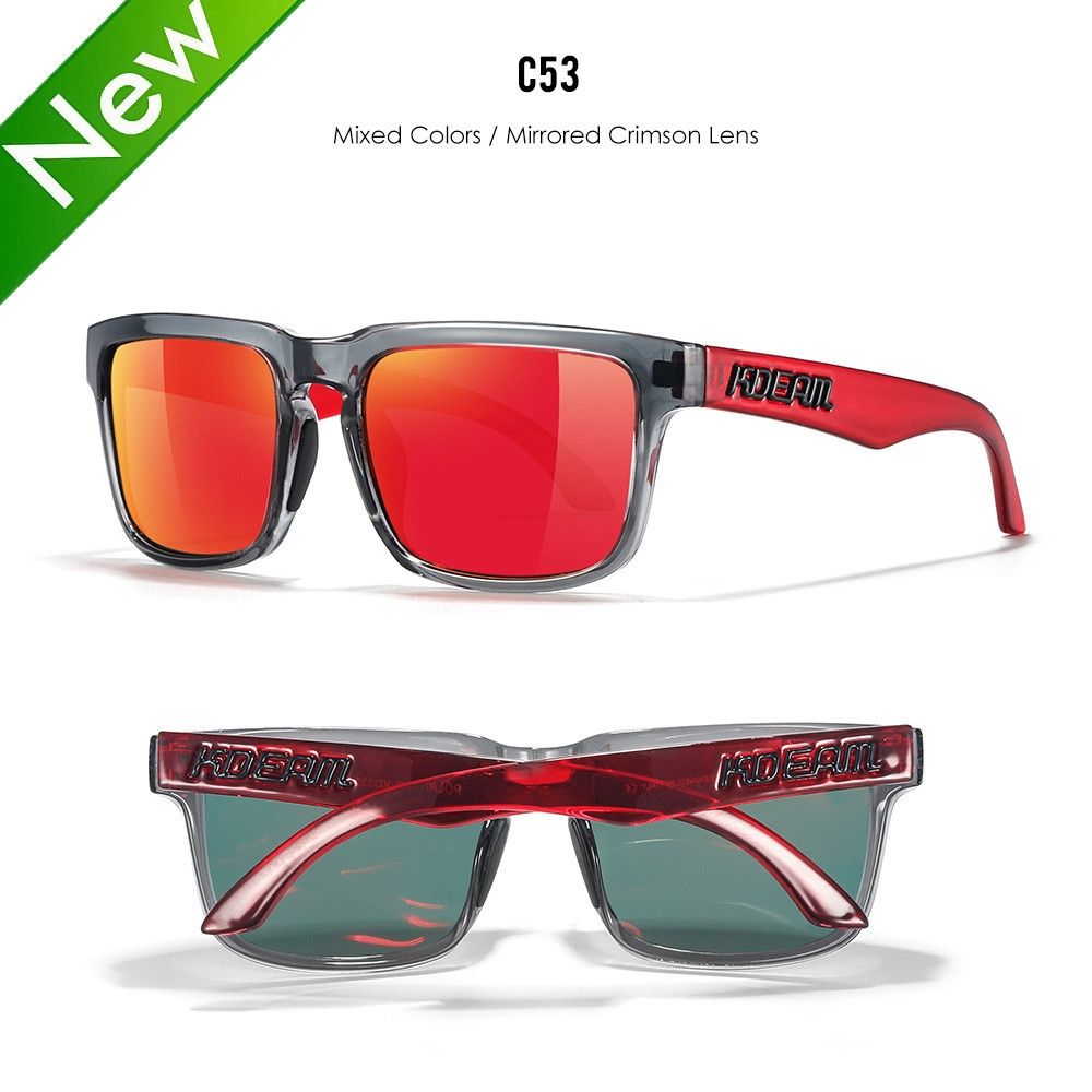 Mixed Colors/Mirrored Crimson Lens