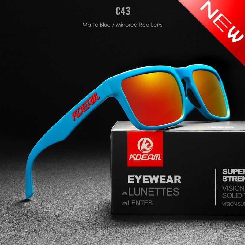 Matte Blue/Mirrored Red Lens