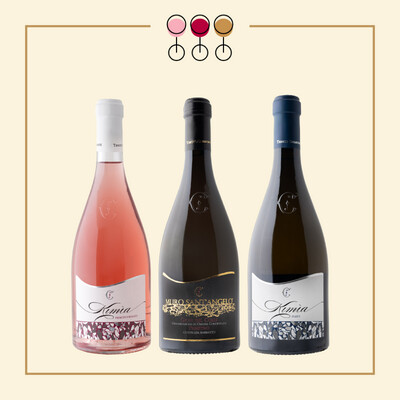 Tris Primitivo Barbatto 2021, Primitivo Rosato 2025, Fiano 2025