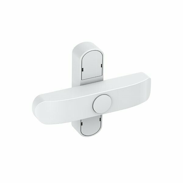 APS 01 - Fenster- und Fenstertürensicherung doppelt mit Druckknopf, Farbe: Weiß