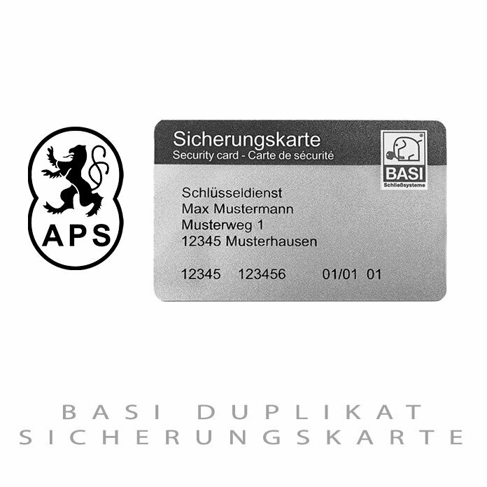 BASI Duplikat Sicherheitskarte