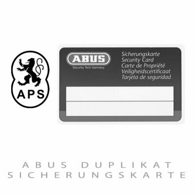 ABUS Duplikat Sicherheitskarte