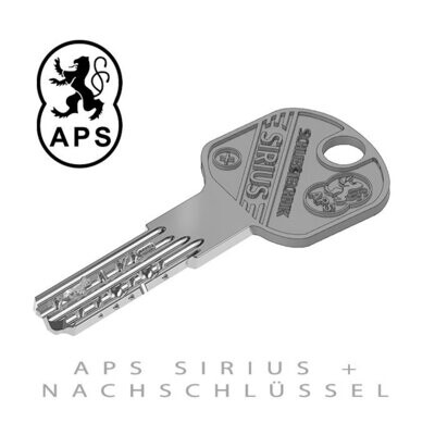 APS Sirius Plus Nachschlüssel nach Code