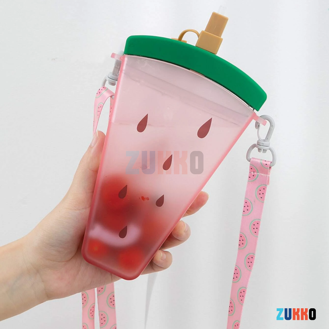 Botella de agua forma de sandia