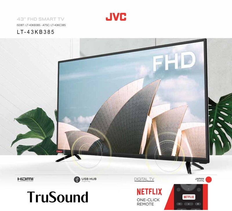 JVC 43&quot; ORIGINAL DIGITAL TV &amp; NETFLIX - BERY PHASTT