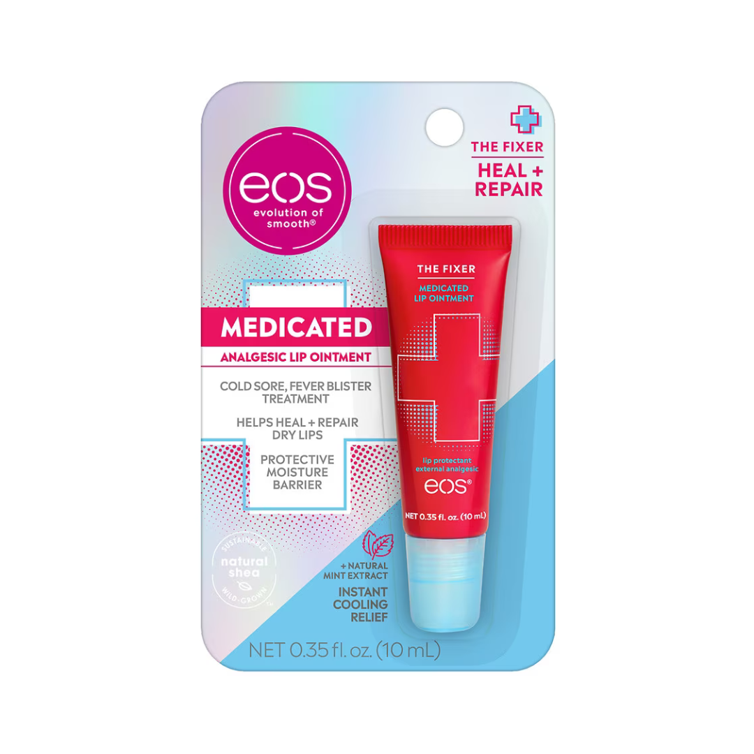 EOS | Medicated Analgesic Lip Ointment Mint | Ungüento Labial Analgésico Medicinal Menta