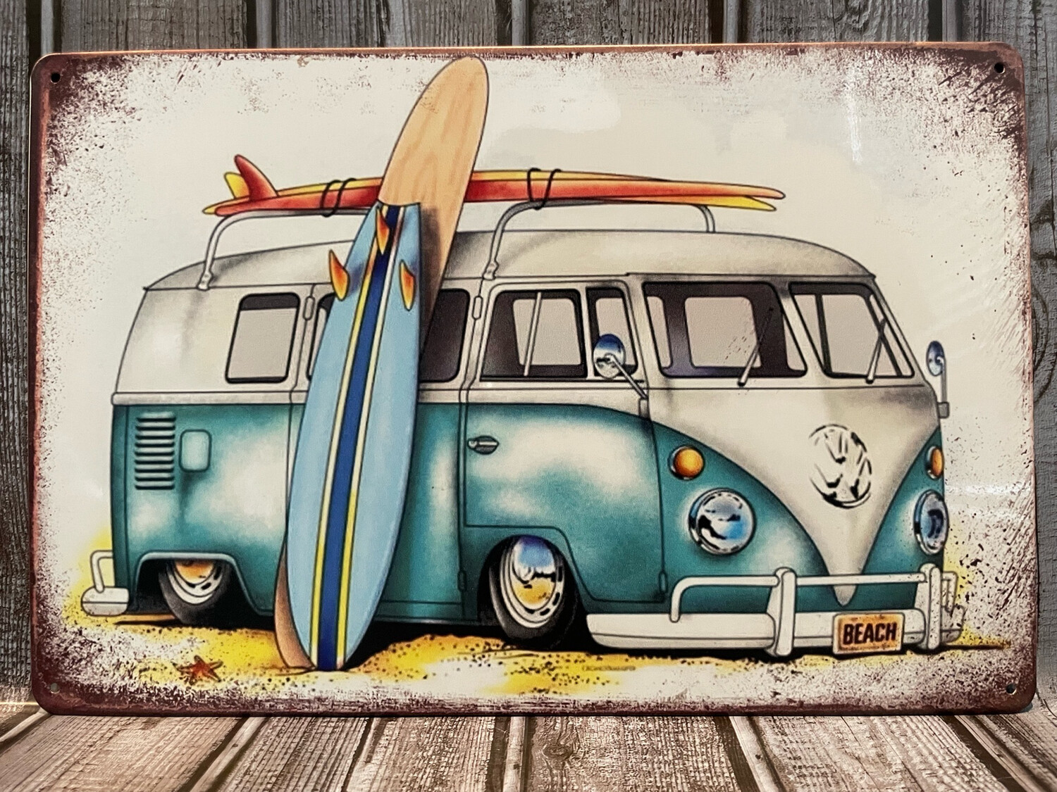 Vw bus hotsell metal wall art