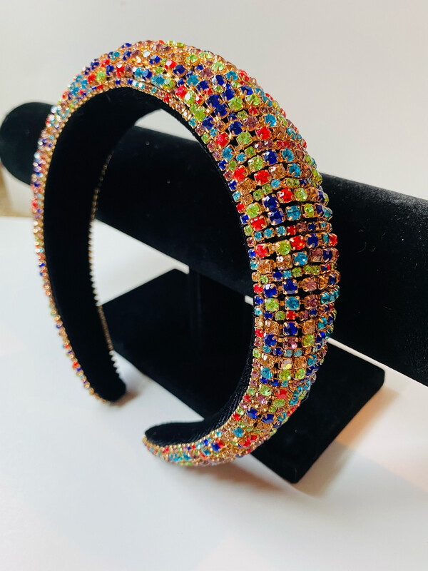Rhinestone Multicolor Headband