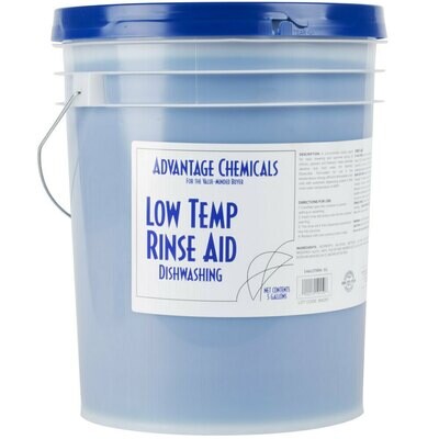 Dish Advantage Chemicals 5 gallon / 640 oz. Low Temperature Dish Washing Machine Rinse Aid