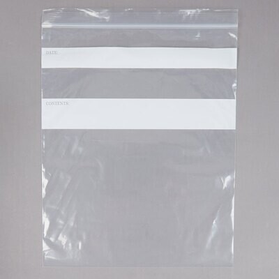 Bag 7 x 8 Quart Standard Weight Seal Top Bag - 250/pack