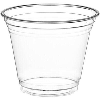 Cup9 oz. Clear PET Plastic Squat Cold Cup - 1000/Case
