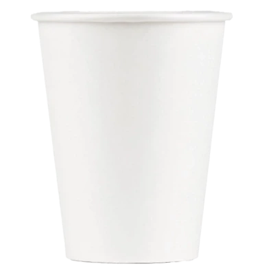 Cup 12oz Hot Drink Cup Plain White - SOLO - 500 per cs