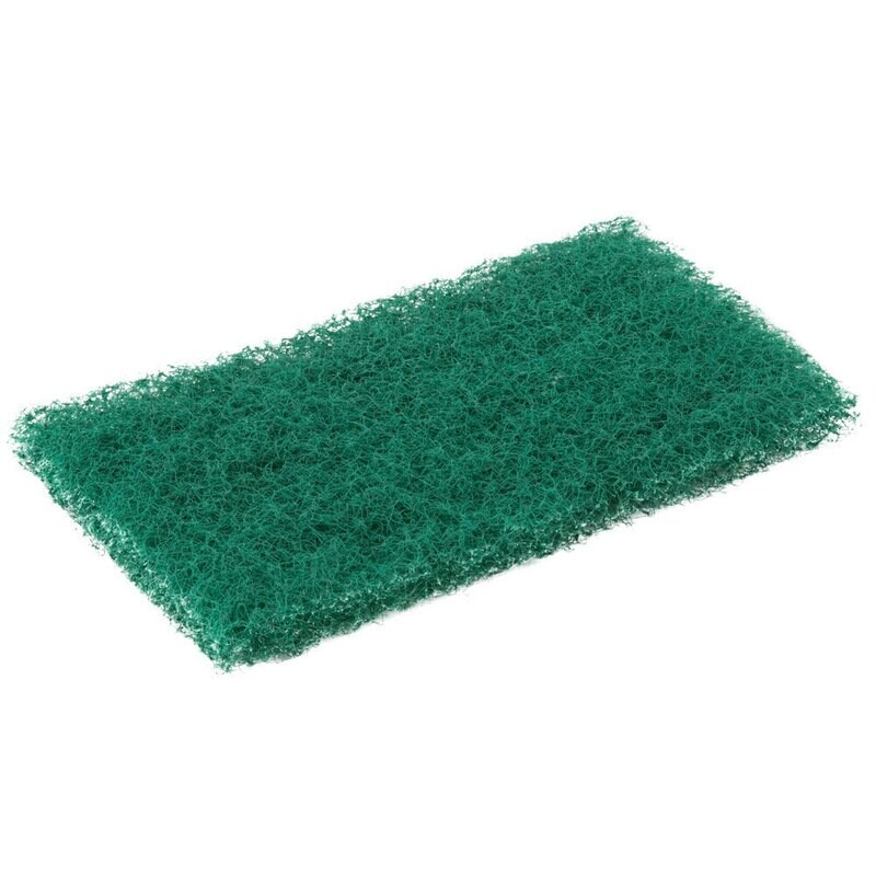 Scouring Pad Scrubble By ACS 96-050 6&quot; x 3 1/2&quot; Green General Purpose Scouring Pad - 60/Case