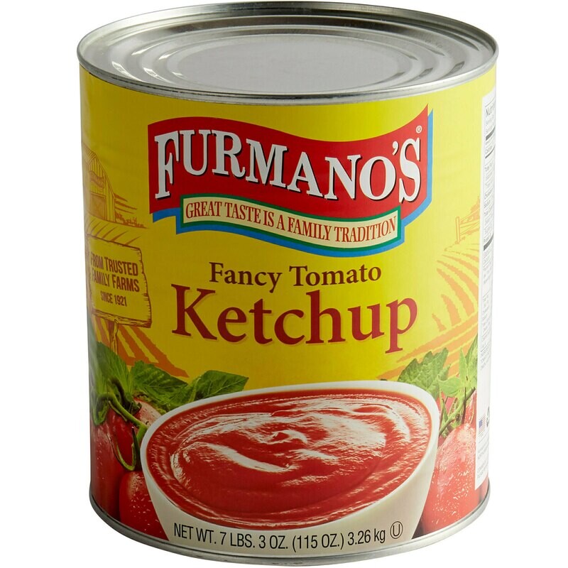 Ketchup Furmano&#39;s #10 Can Fancy Grade Ketchup - 6/Case