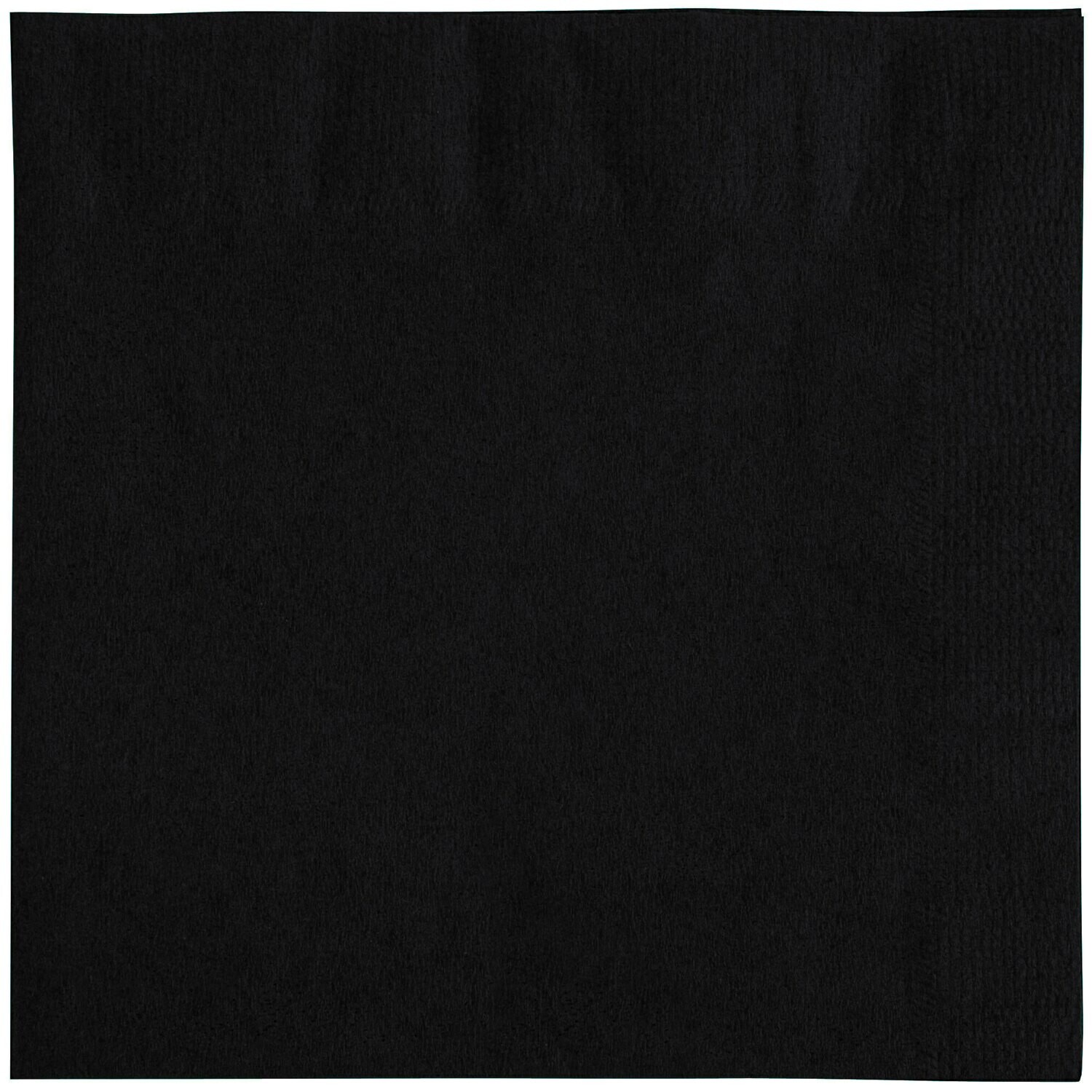 Choice 10&quot; x 10&quot; Black 2-Ply Beverage / Cocktail Napkins - 1000/Case