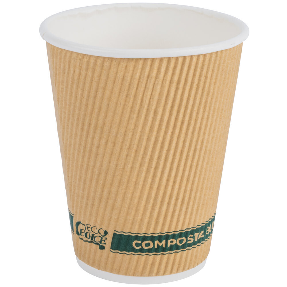 Cup 16 oz. Hot Drink Double Wall Compostable - 500/Case