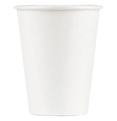Cup12 oz. Smooth Double Wall White Compostable Paper Hot Cup - 500/Case