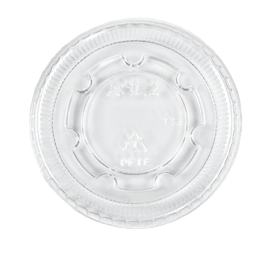 Container Clear Lid for 2oz portion cups. 250pc 2500 per case