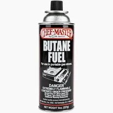 Butane Canasstir 50162 Butane Fuel Refill 8 oz. Canister - 12/Case