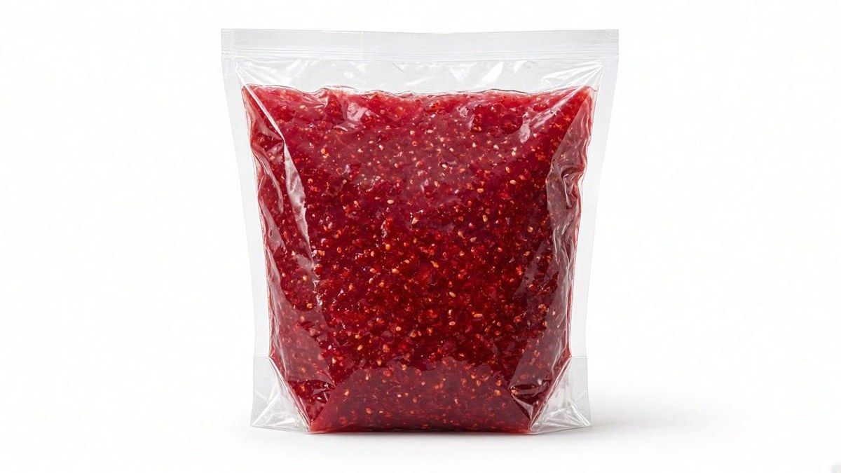 Raspberry Jam, 72 oz. foodservice bag Imladris Farms Fairview, NC