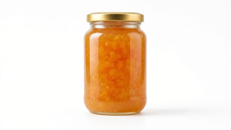 Peach Habanero Jam, 12 x 12oz jars  Imladris Farms Fairview, NC