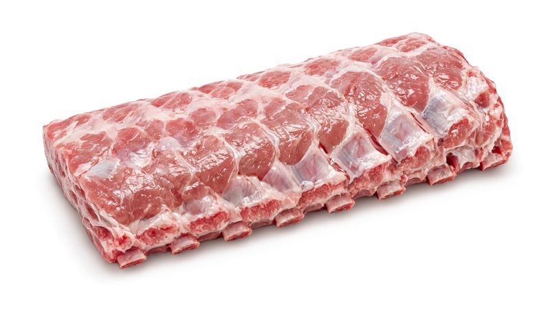 Baby Back Ribs Individually Cryovac Avg 1.67 lb, 12/cs