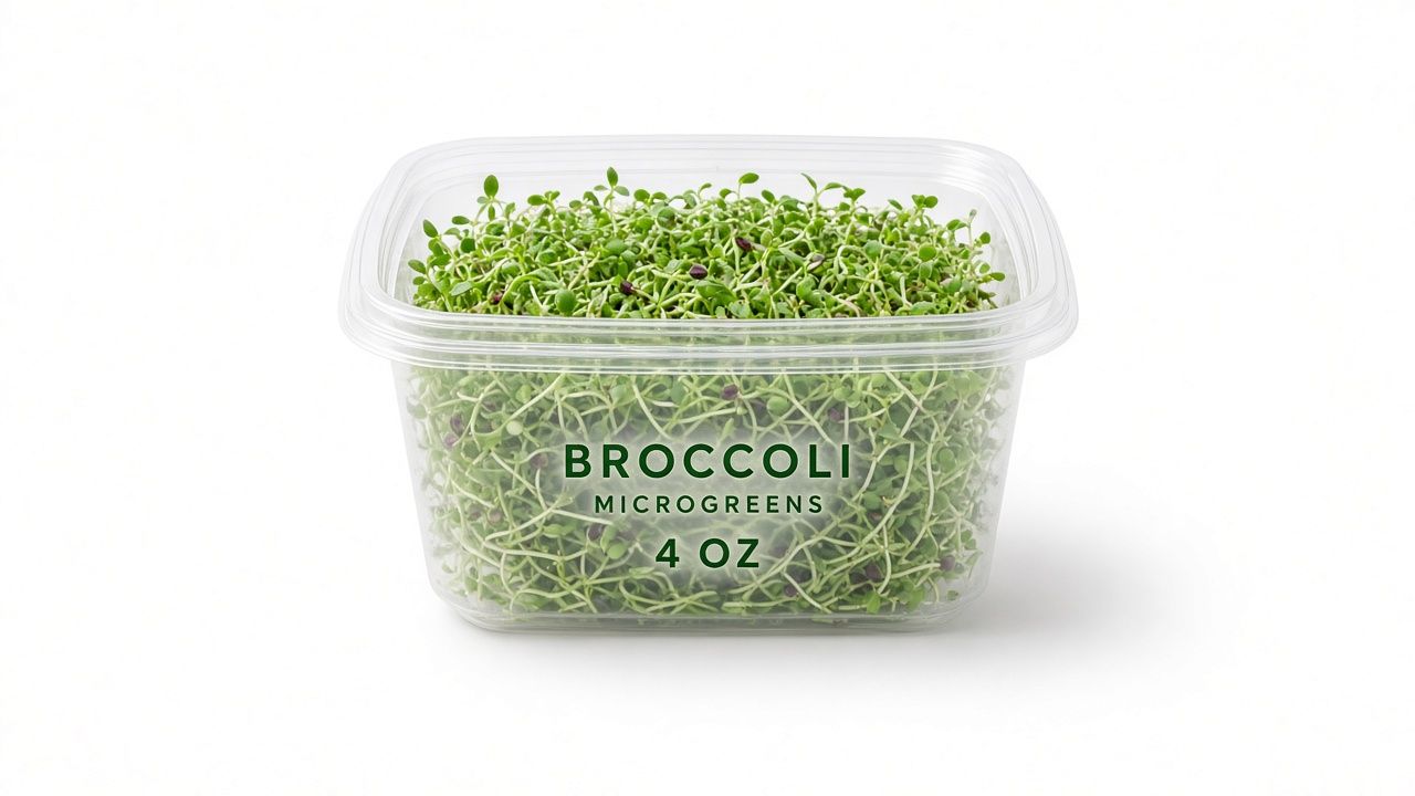 Broccoli 10x10 tray Available as live tray or harvested.  Abingdon Va Little Mountain Microgreens