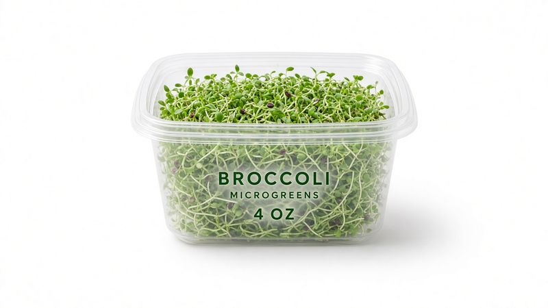 Broccoli 10x10 tray Available as live tray or harvested.  Abingdon Va Little Mountain Microgreens