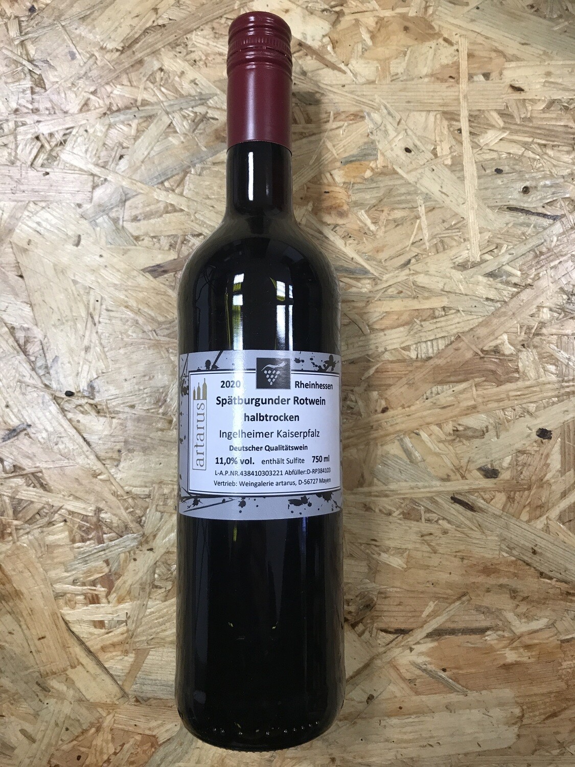 Spätburgunder Rotwein -halbtrocken-  Rheinhessen