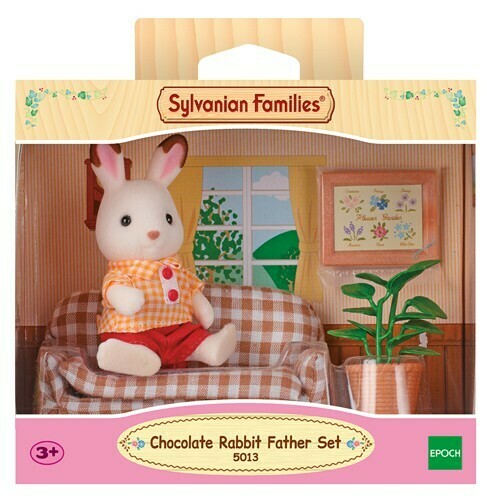 Sylvanian Families Chocolate Rabbit Father & Seettee