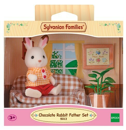 Sylvanian Families Chocolate Rabbit Father &amp; Seettee