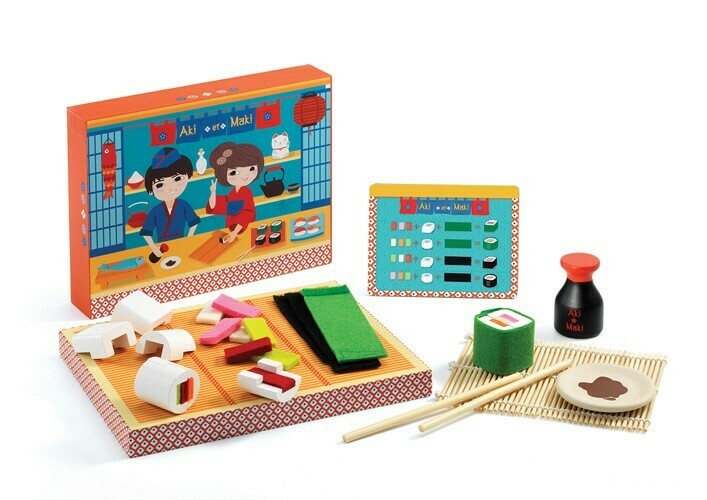 Djeco Aki et Maki Sushis set, dinette en bois