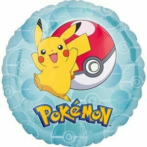 Pokémon ballon rond métallique 43cm de circonférence