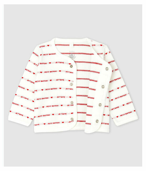 Cardigan (jaquette) "Je t'aime" Petit Bateau
