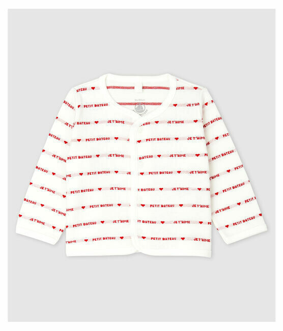 Cardigan (jaquette) "Je t'aime" Petit Bateau