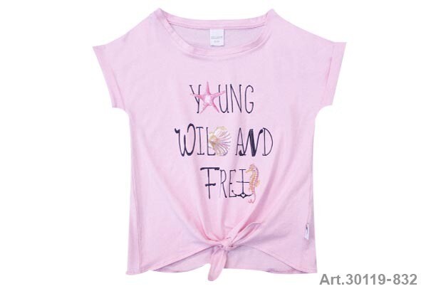 Tee shirt rose imprimé Young... Stummer