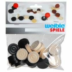 Pions pour jeu de Dames/ Moulin en bois