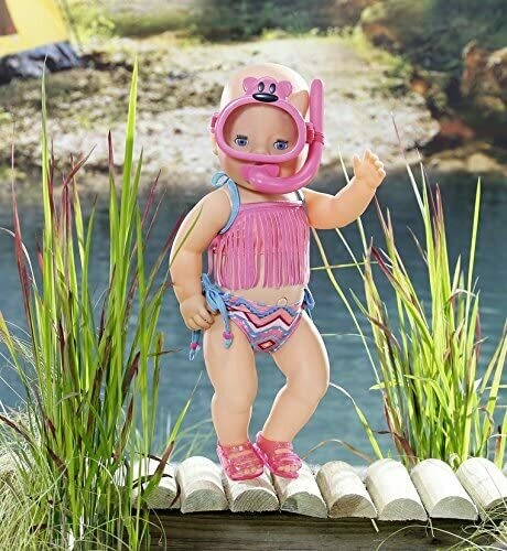 Baby Born set de baignade, maillot de bain, masque, tuba pour poupée