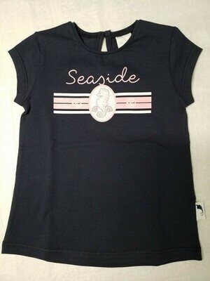 T-shirt marine imprimé Seaside rose Stummer