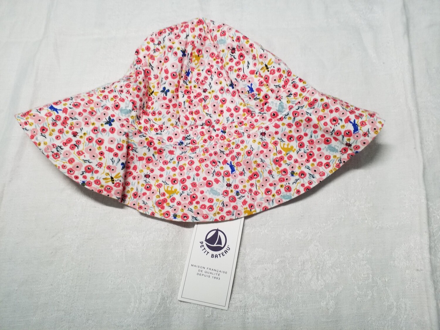 Chapeau capeline fleuri Petit Bateau