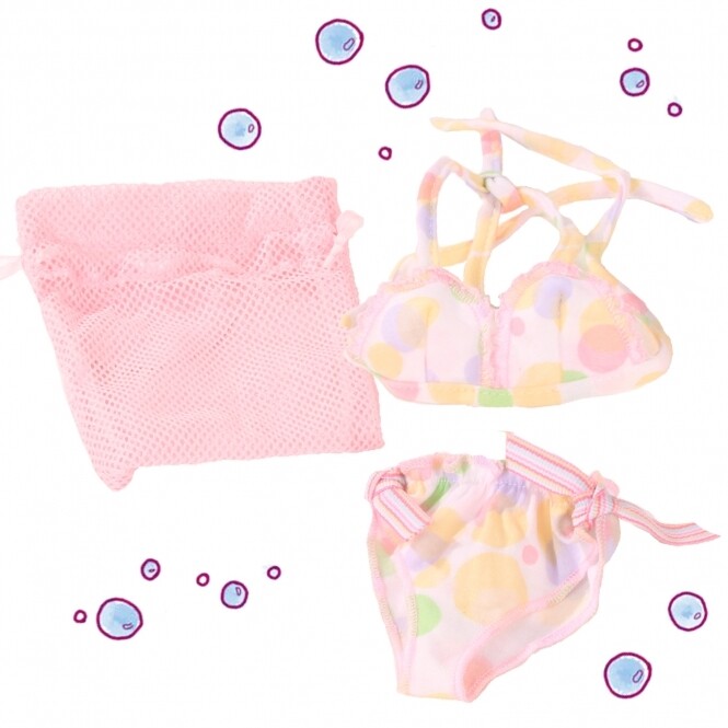 Bikini bulles (maillot de bain) pour poupée 50 cm Götz